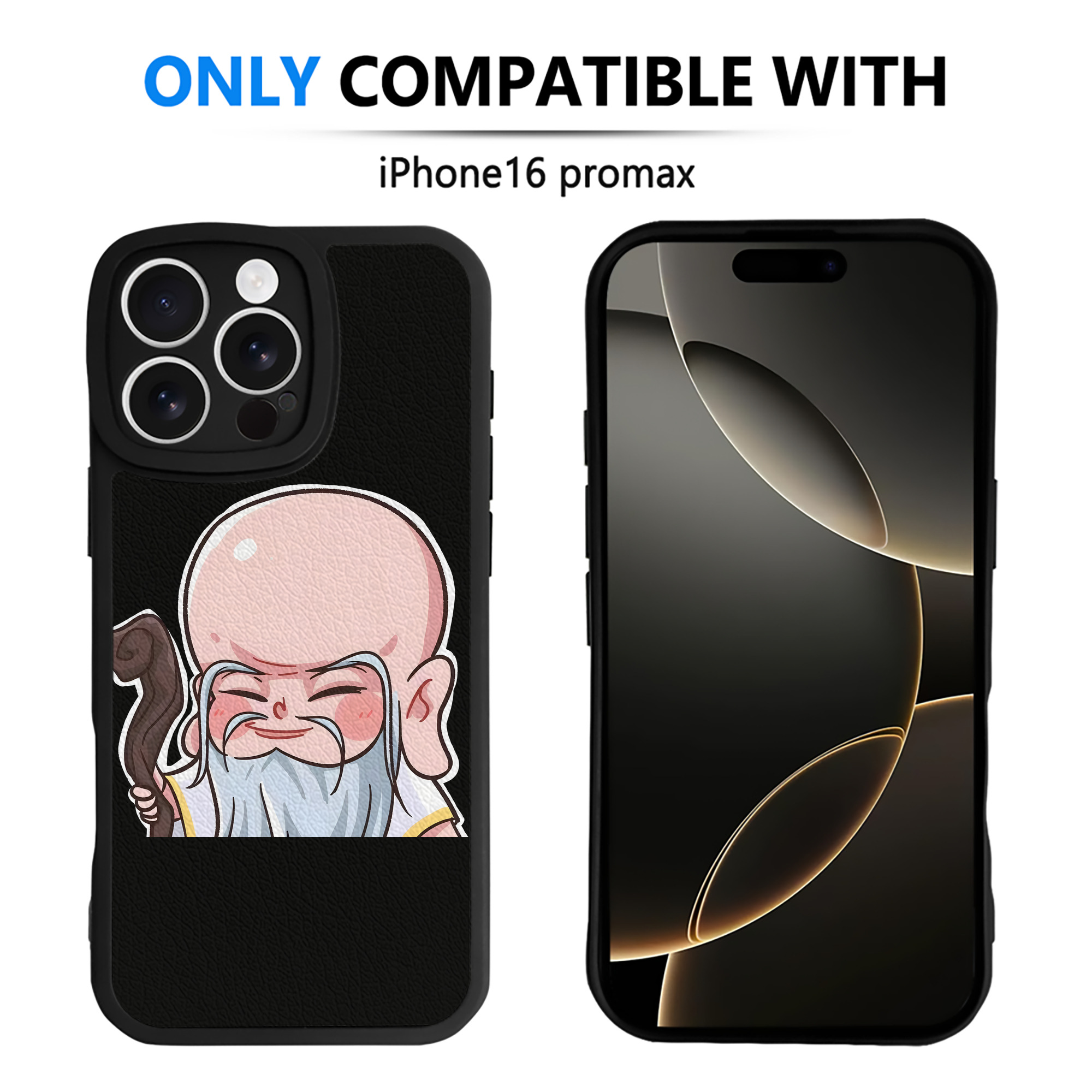 （画像用） Ne Zha 2 ナタ 魔童の大暴れ 【iPhone 16シリーズ対応】シリコンスマホケース（レザー調） 材質：シリコン